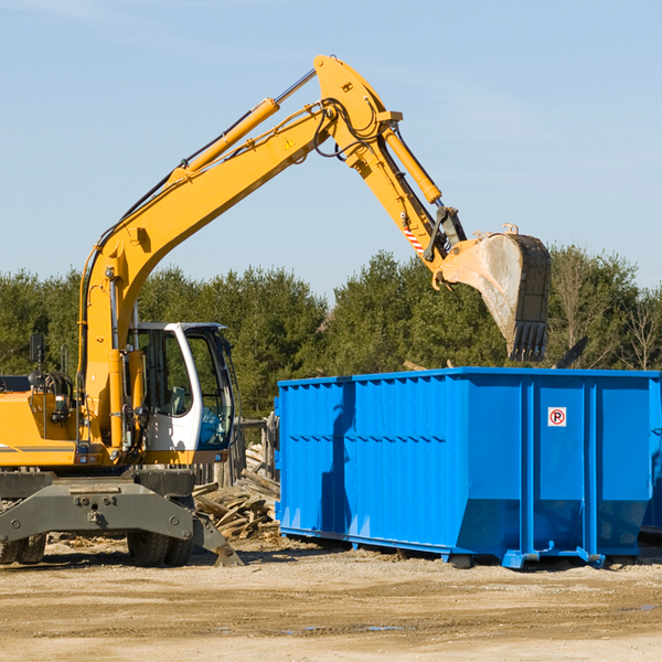 can i choose the location where the residential dumpster will be placed in Lawsonville NC